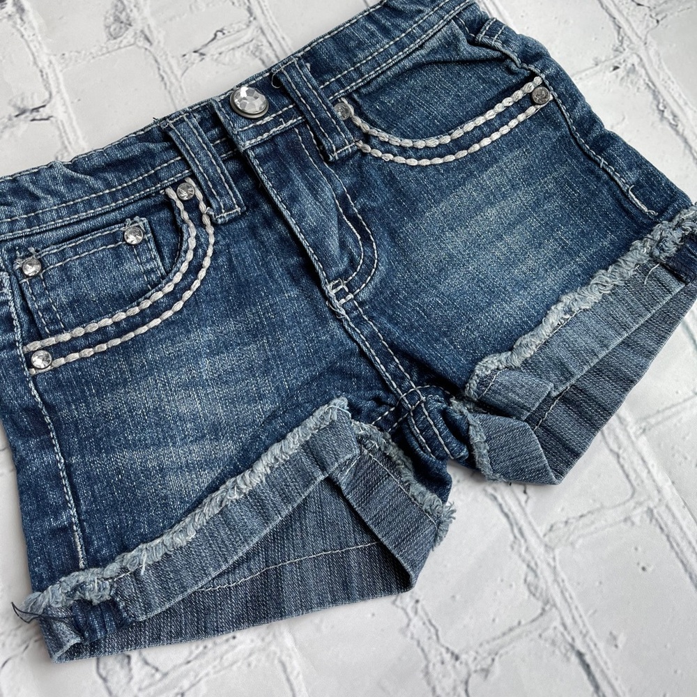 PD&C Jean Shorts with Rhinestones